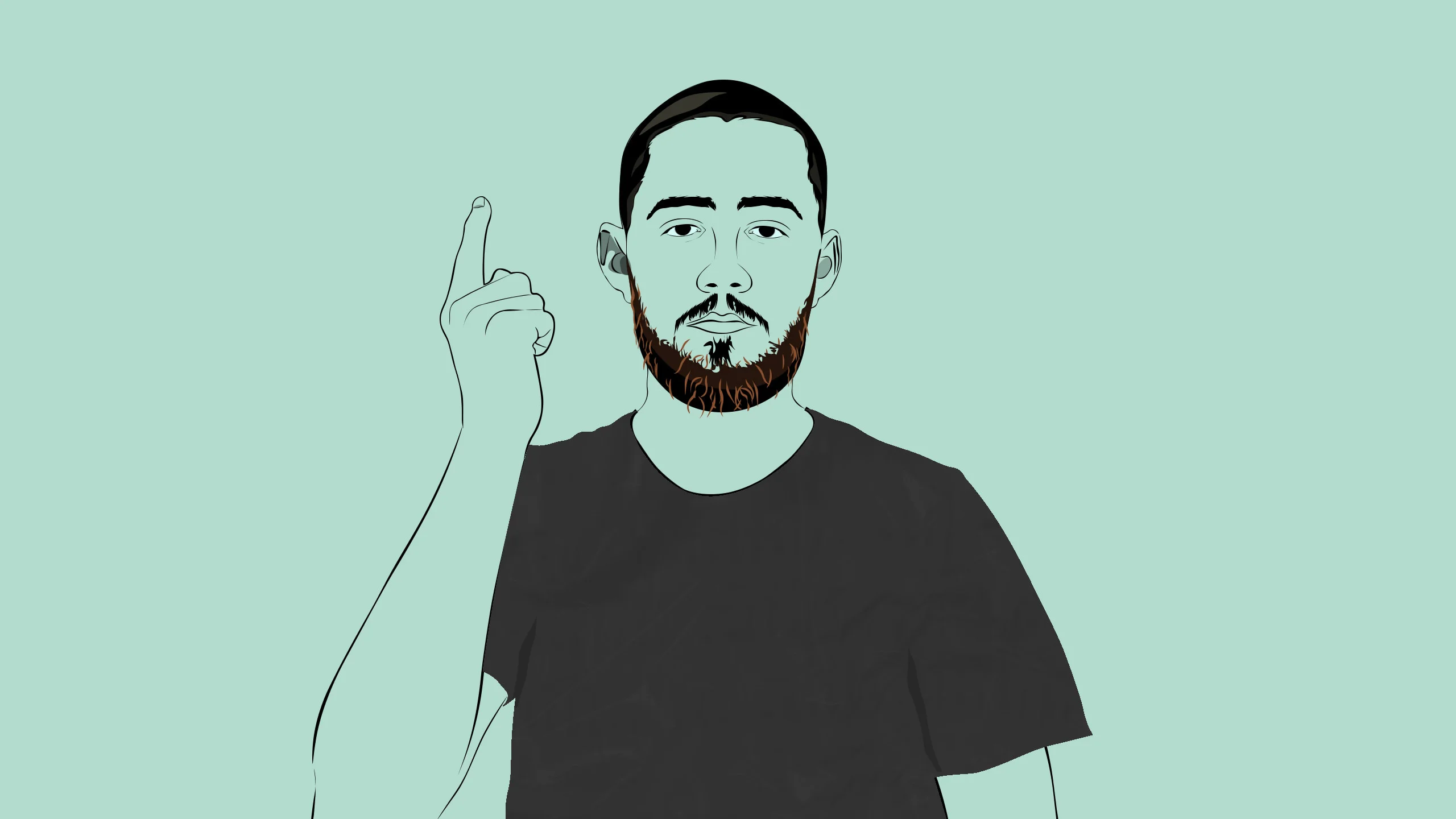 Illustration avatar personnalisé graphiste Anjou